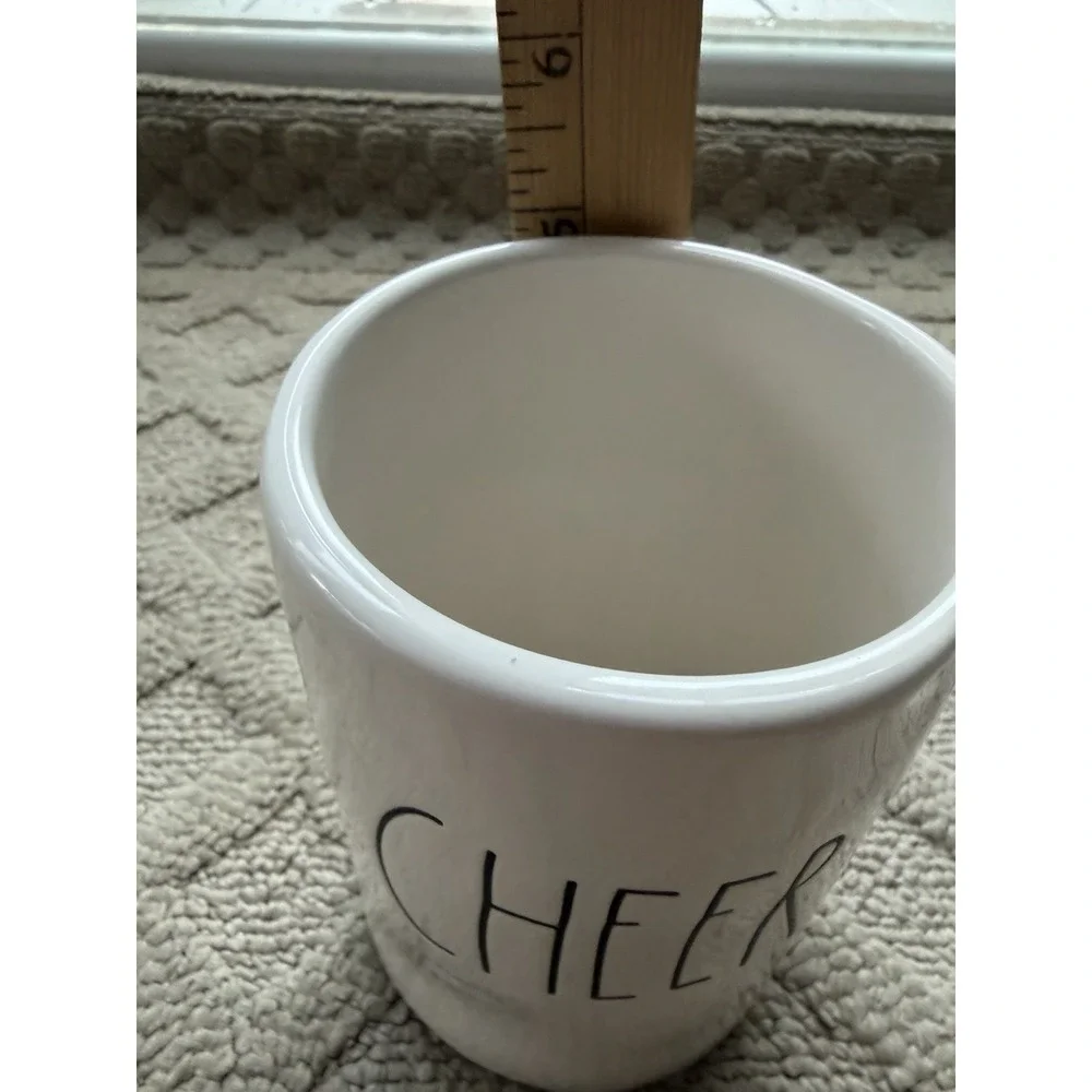 RAE DUNN CHEER ORGANIZER / HOLDER LARGE LETTERS ARTISAN FARMHOUSE IVORY
